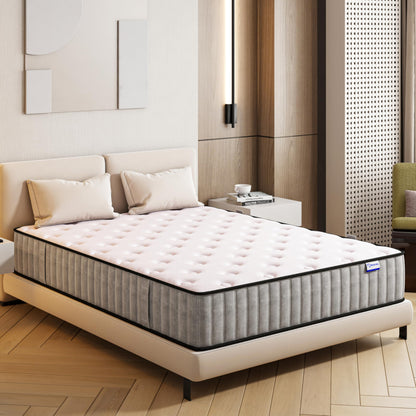 Matoresu 25CM Single Mattress with Innerspring Hybrid Memory Foam, Single Bed Mattress for Ultimate Support &amp; Pressure Relief, Medium Firm Mattress in