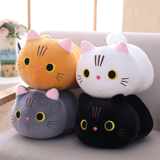 Mollusk Pillow Cute Cat Cylindrical Long Pillow Bedside Single Double Pillow Nap Pillow Office Pillow - Premium Product Image