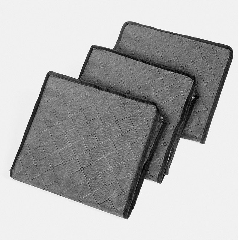 Foldable Comforter Storage Bag Household Clothing Storage Box Dustproof Non-woven Quilt Storage Bra Socks Wardrobe Organizer
