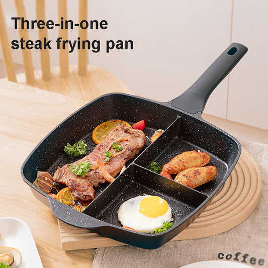 3-in-1 non stick frying pan crepe maker pan cooking wok pot - Premium Product Image