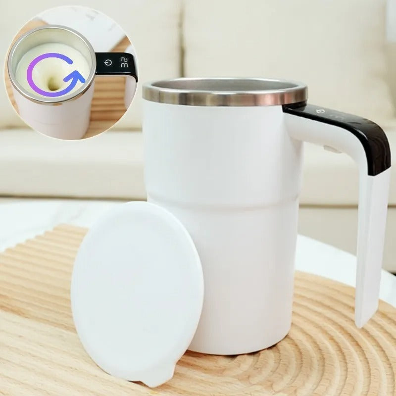 Electric Coffee Mug USB Rechargeable Automatic Magnetic Cup IP67 Waterproof Food-Safe Stainless Steel For Juice Tea Milksha Kitchen Gadgets - Premium Product Image