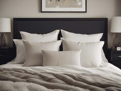 large pillows and square pillows